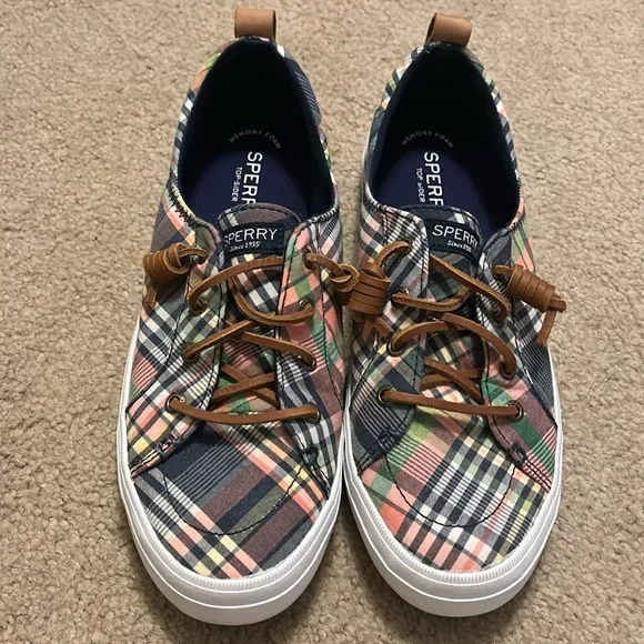 Sperry Plaid Top Slider 8 - Picture 2 of 13